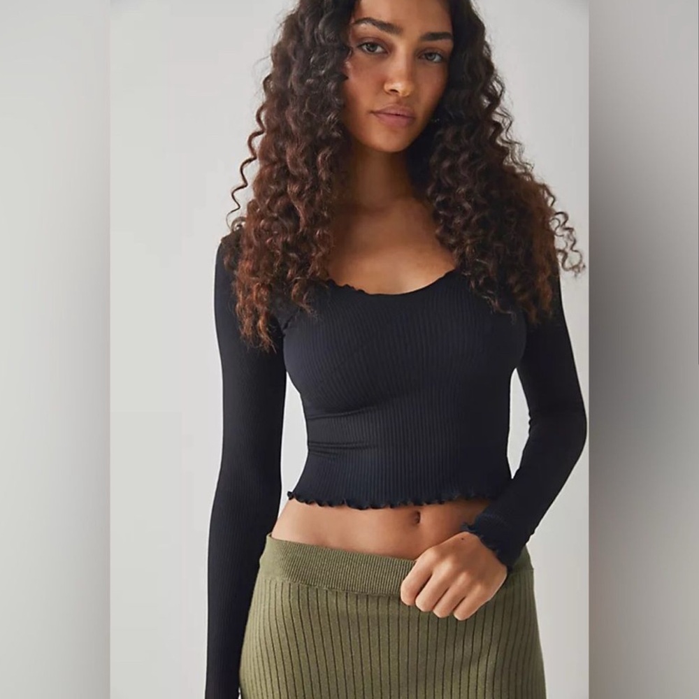 Free People Intimately Easy To Love Seamless Long Sleeve